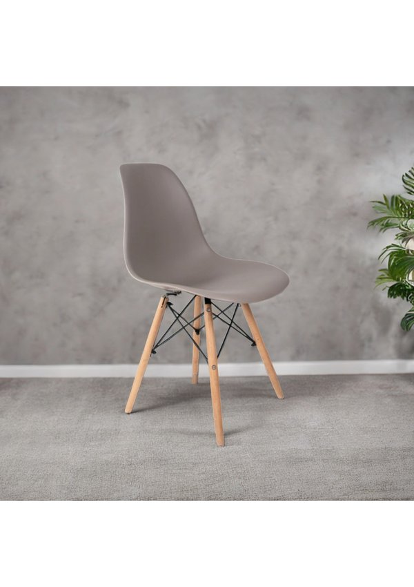 Cadeira Eames Eiffel Dkr Cinza - Movescan -Frete Grátis