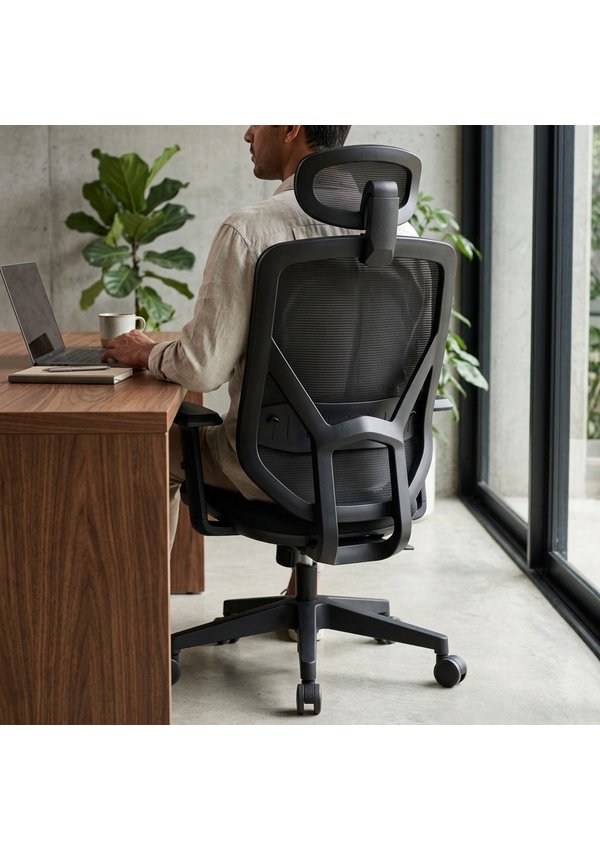 Cadeira Ergonômica de Escritório NR17 - Preta Alpha High - Movescan